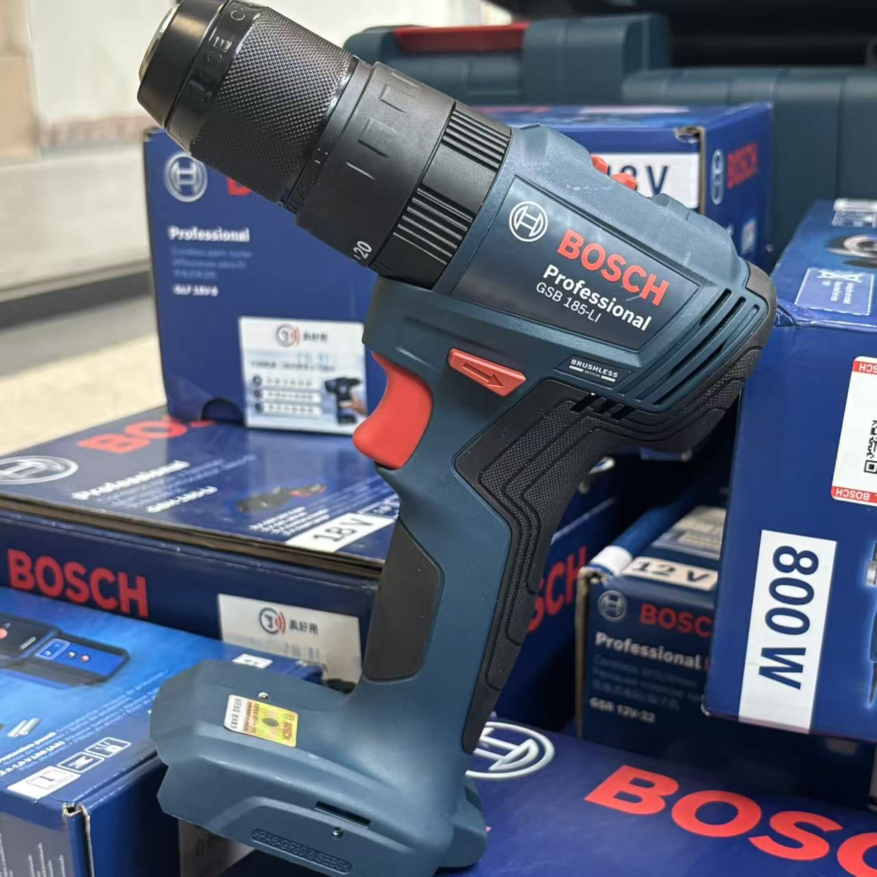 Brushless Cordless Electric Drill 18V - ボッシュ GSB 185-LI ブラシレスコードレスインパクトドリル 18V 電動ドライバー