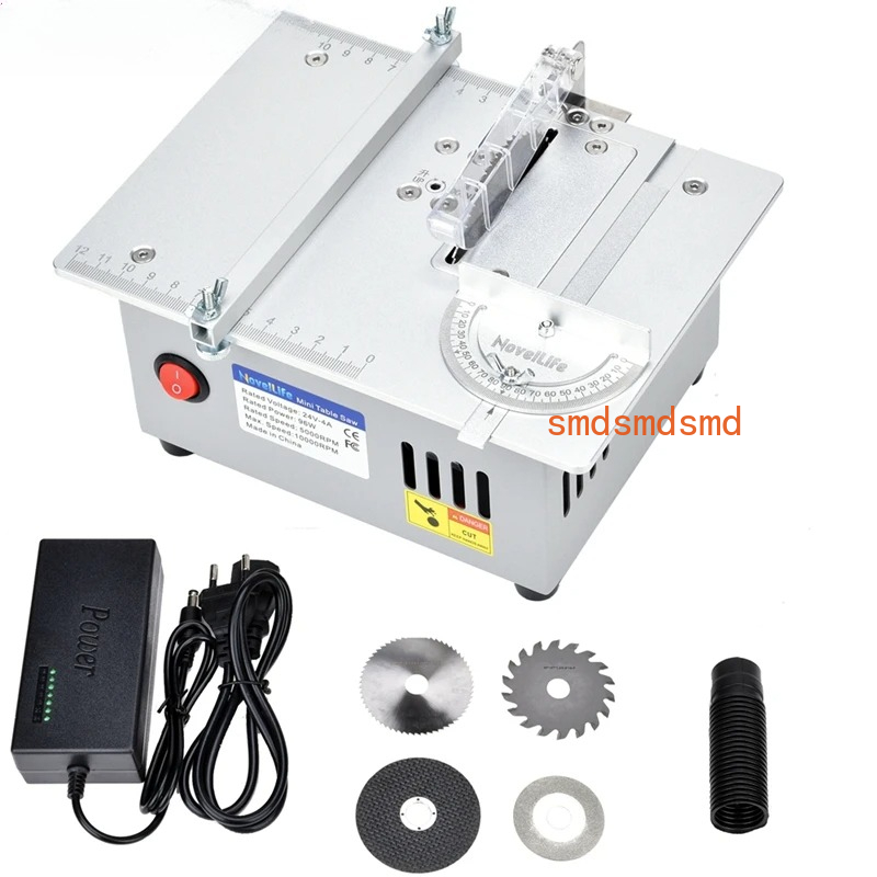 Mini Table Saw For Woodworking - 多機能ミニテーブルソー木工ベンチソーDIYホビーモデルクラフト切断研磨ツール775モーター80mm丸刃R3