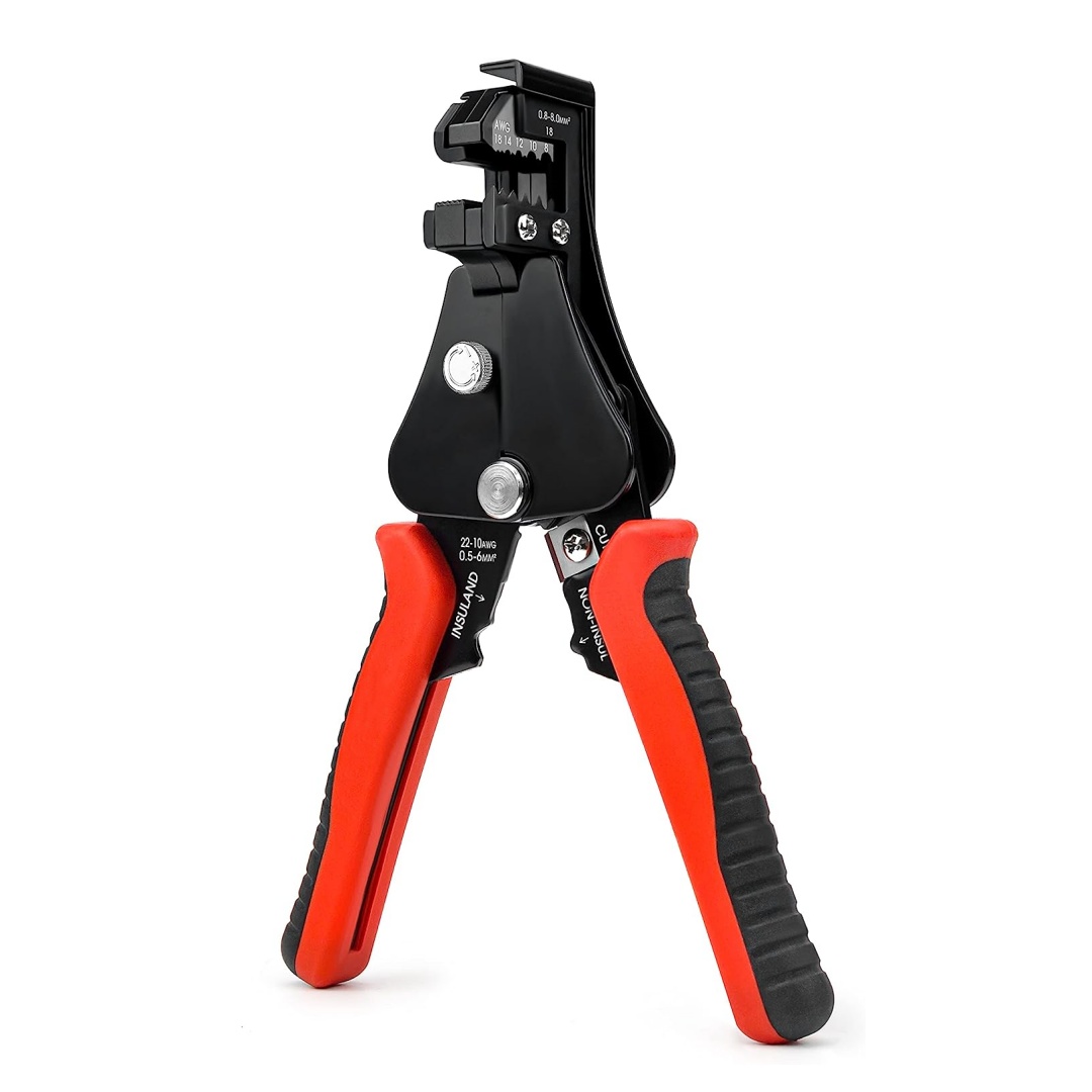 Automatic Wire Stripper Cutter - 自動ワイヤーストリッパー、ワイヤーカッター、ソリッドおよびプラスチック電気ワイヤー、圧着工具、8-18 awg、10-22 awg