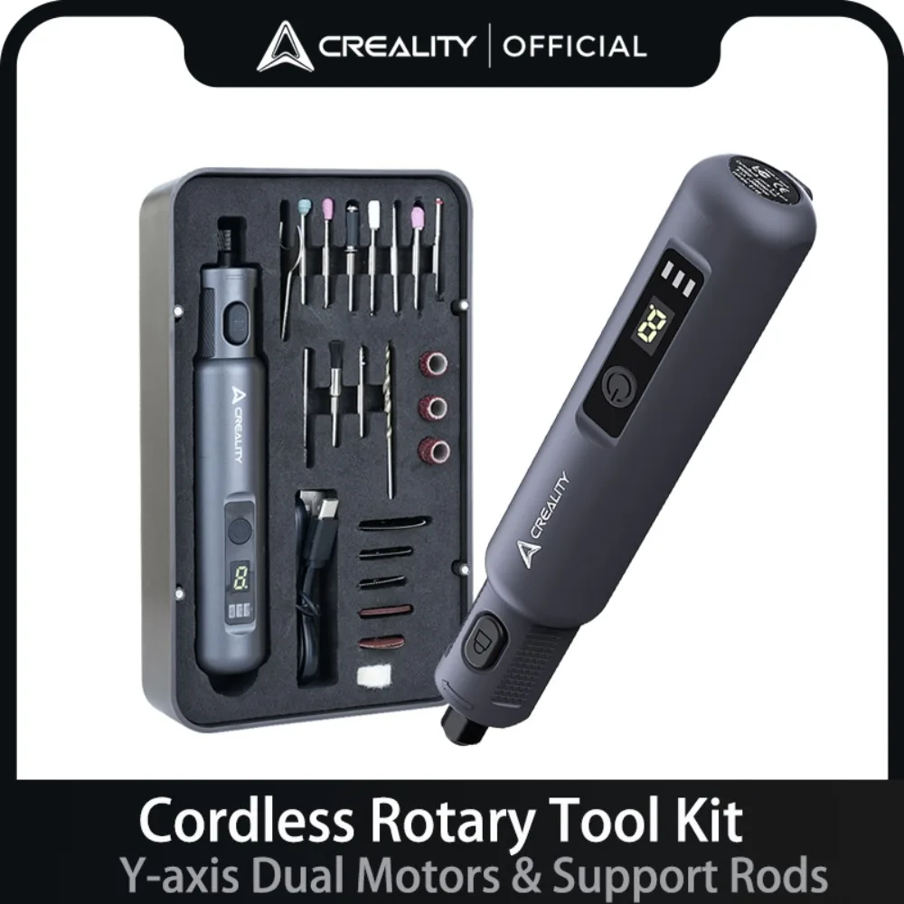 Cordless Rotary Tool Kit Accessories - Creality コードレスロータリーツールキット 6 可変速度 3.7V 1500mAh