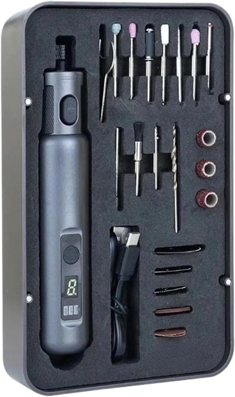 Cordless Rotary Tool Kit Accessories - コードレスロータリーツールキット 多機能、6段階速度調整、長時間バッテリー駆動、3Dプリンターアクセサリー