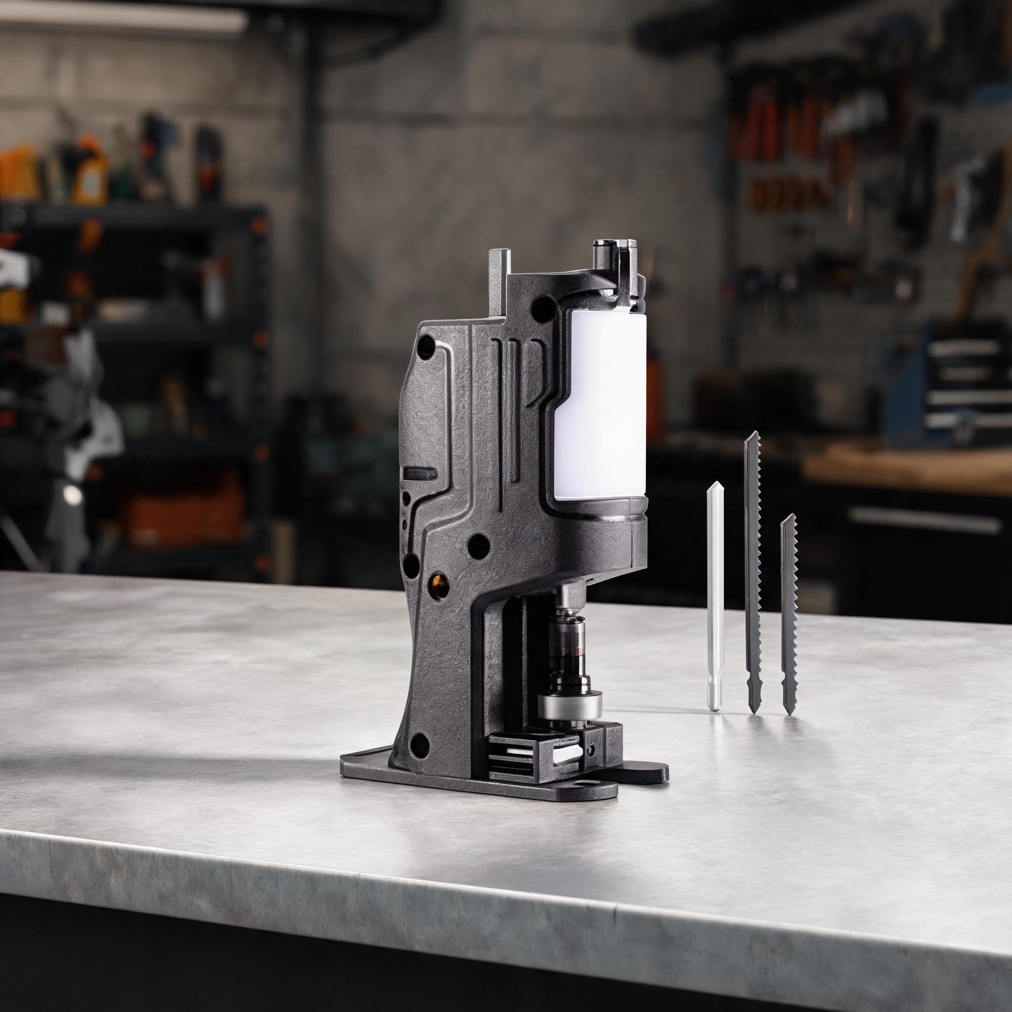 Reciprocating Saw Attachment Drill - ハンドヘルド電動ドリルからチェーンソーへの変換アダプター、DIYプロジェクト用のポータブル黒色プラスチック製レシプロソーアタッチメント