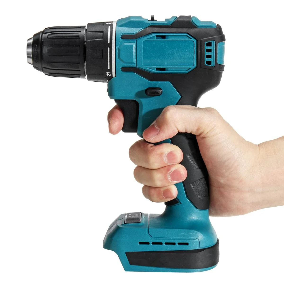 Brushless Cordless Electric Drill 18V - 電気ドリル 18V 90N.m コードレスブラシレス充電式 DIY 電動工具ハンマードリルドライバーレンチマキタバッテリー用