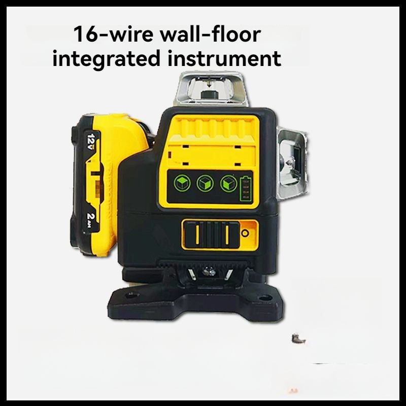 Laser Level 16 Lines 4D Green - 4Dレーザーレベル、16ライングリーンライト、高精度、強力な光、細い線を描くことができます。 屋外ストロンの自動レベル調整