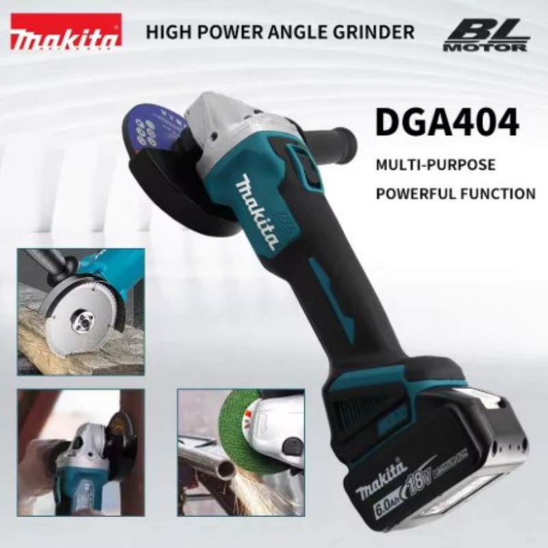 Brushless Angle Grinder Battery Powered - マキタ DGA404 ブラシレス電動アングルグラインダー 125mm/100mm ハイパワー リチウムイオン充電式