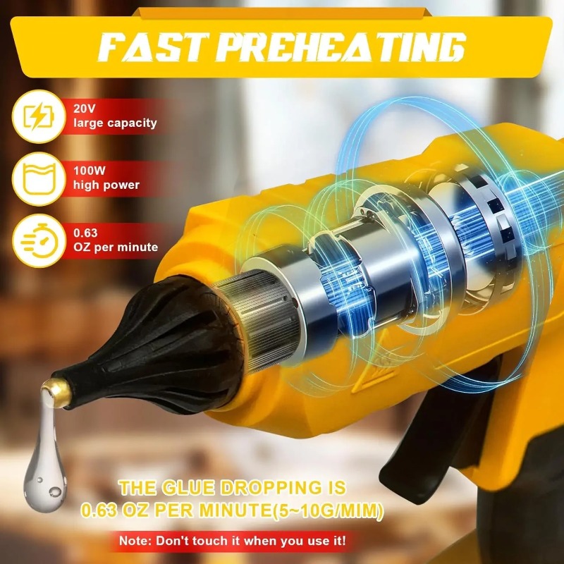 オリジナルコードレス電動ハンドヘルドホットグルーガン修理DI - Hot Melt Glue Gun Cordless のレビューと価格