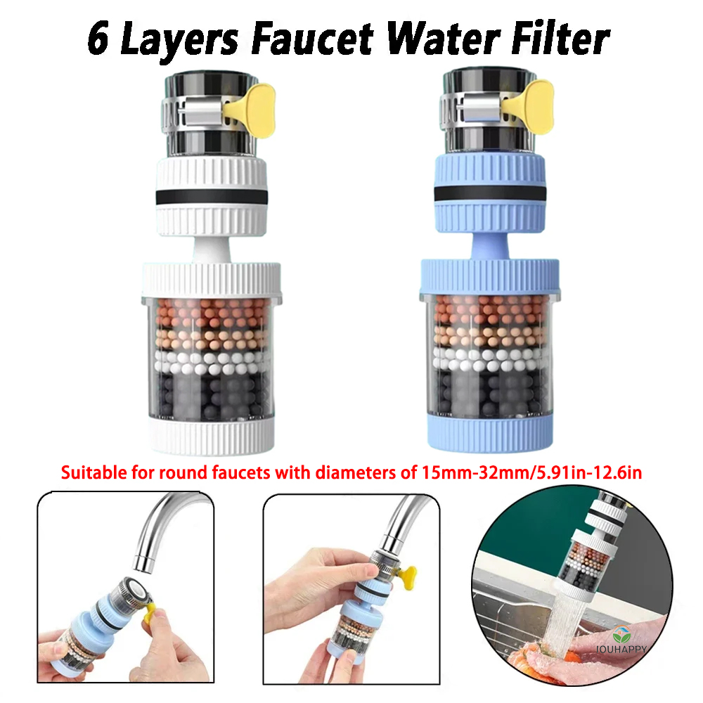 ユニバーサルシャワー蛇口 6 層蛇口水フィルタータップ浄水器 - Plumbing のレビューと価格