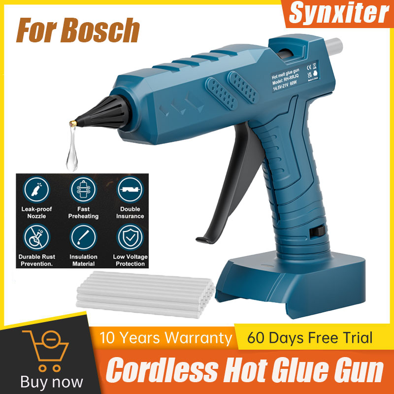 Synxiterコードレスホットメルトグルーガン、10Pグル - Hot Melt Glue Gun Cordless のレビューと価格