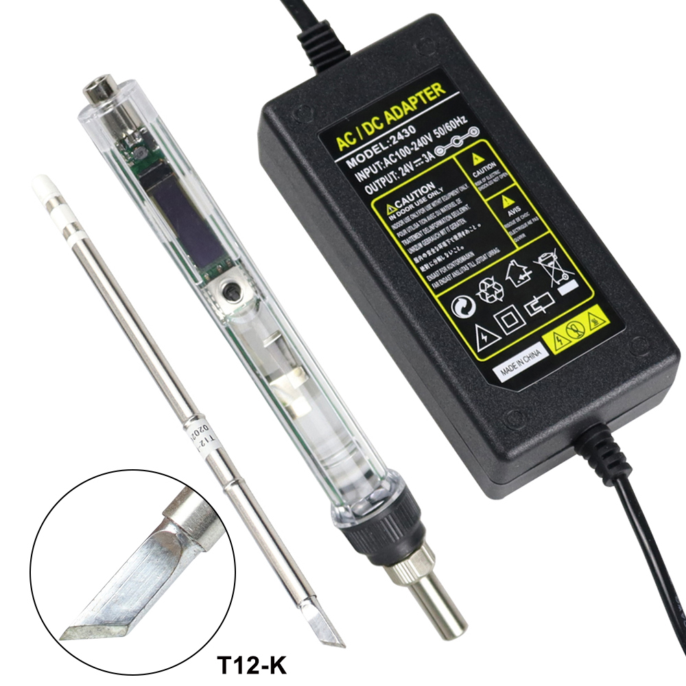 T12 電気はんだごてキット DC 12-24V 72 ワッ - Digital Soldering Station T12 のレビューと価格