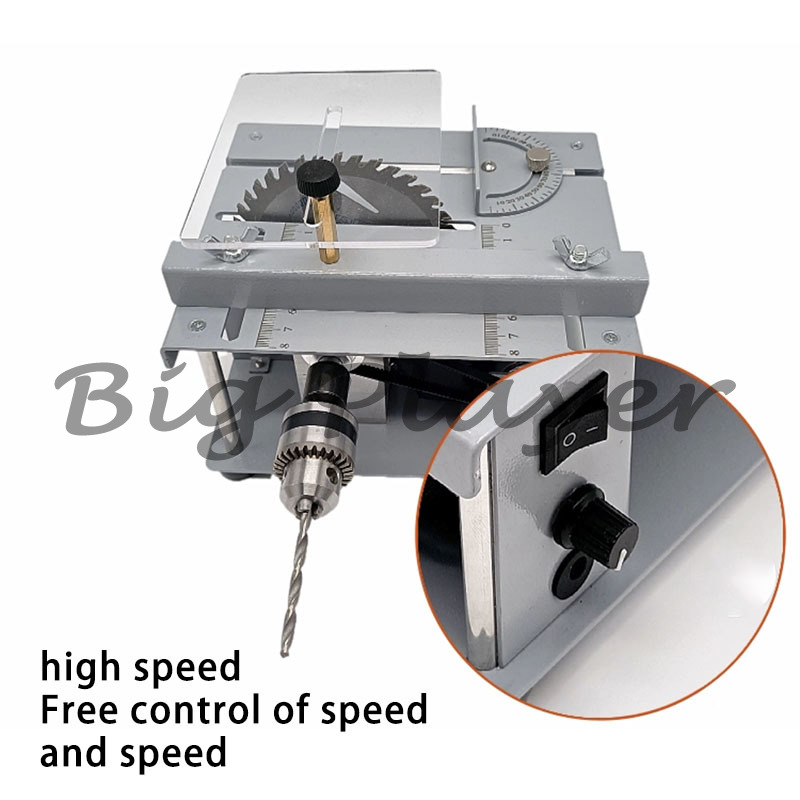 ミニ多機能テーブルソー PCB 小型デスクトップ切断機 DI - Mini Table Saw For Woodworking のレビューと価格