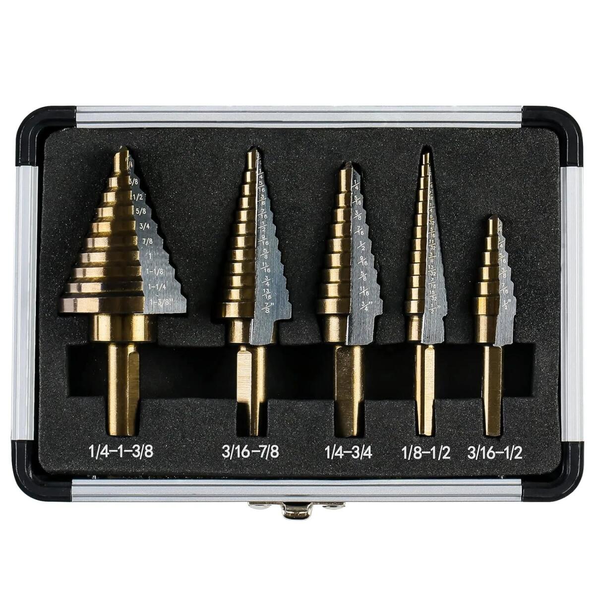 5個入りコバルトステップドリルビットセットHSS複数50サイ - Hardware のレビューと価格