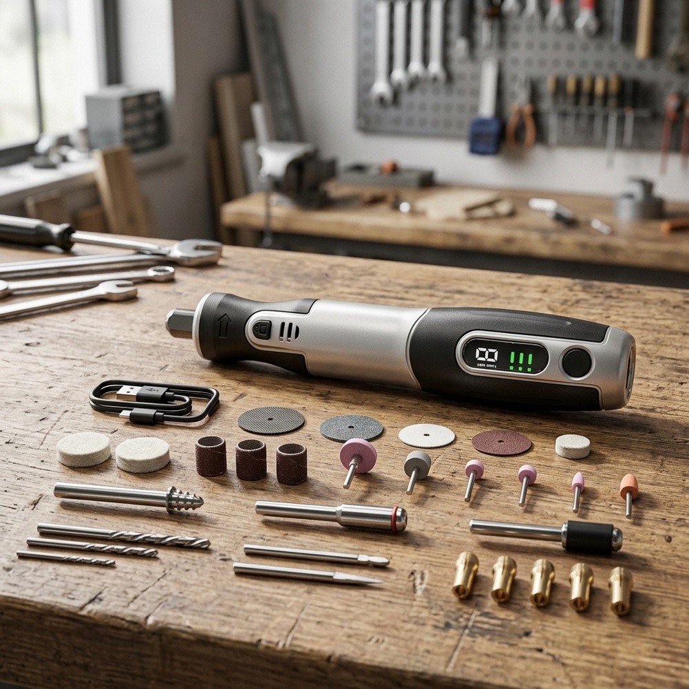 コードレス電動回転ツールキット USB充電式彫刻ペン 研磨・ - Cordless Rotary Tool Kit Accessories のレビューと価格