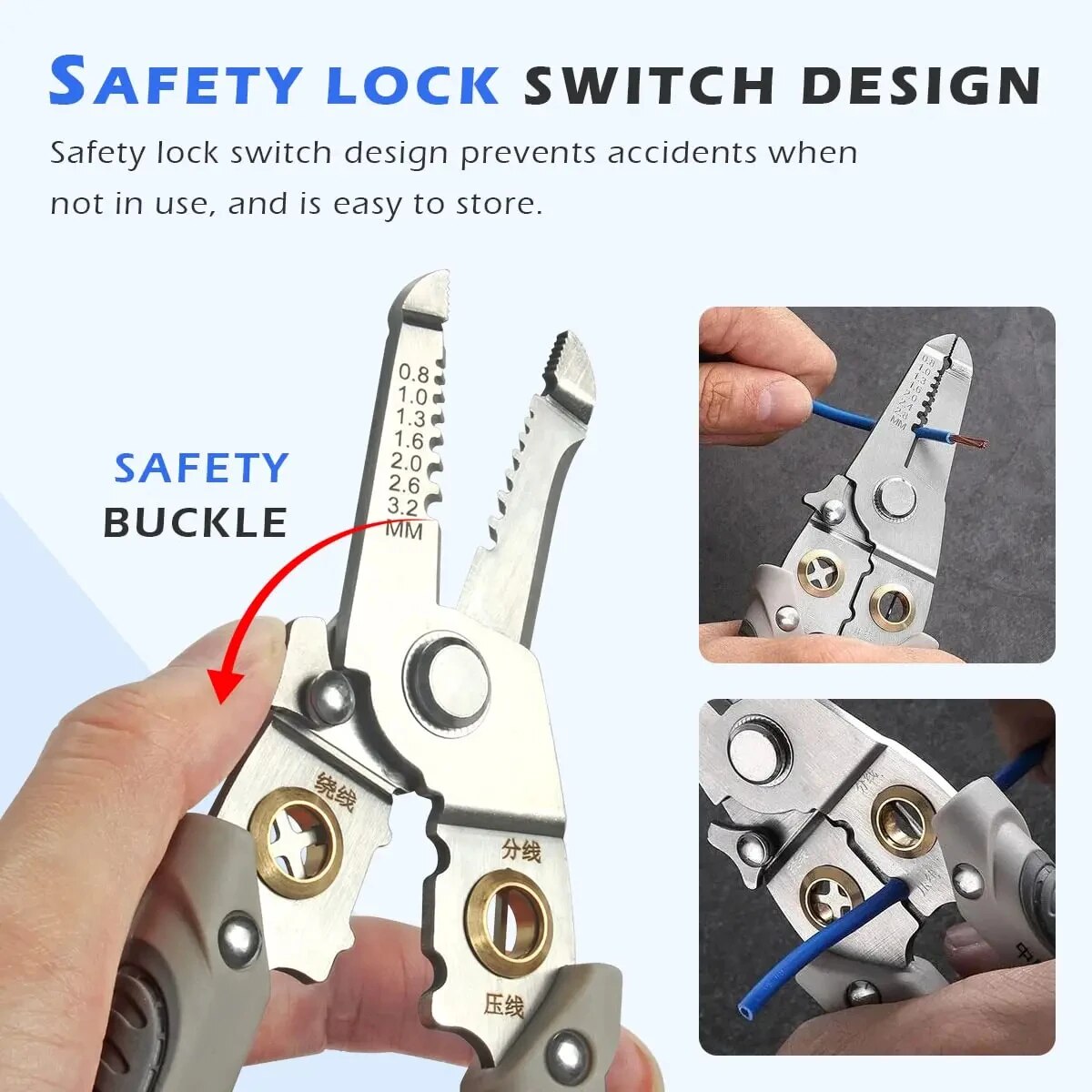 6 1 ワイヤーストリッパー特殊ワイヤープライヤーツール電気 - Automatic Wire Stripper Cutter のレビューと価格