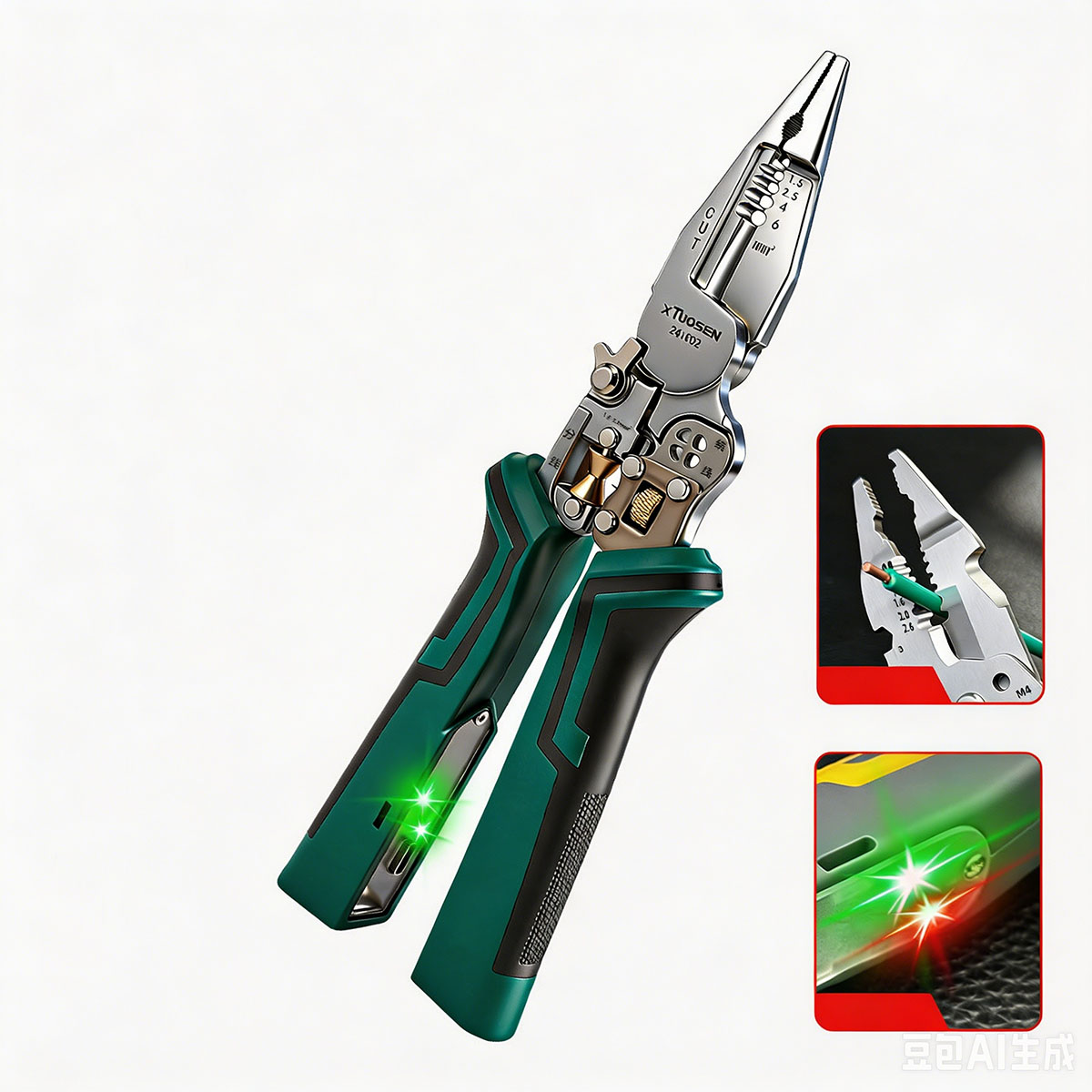 10 in 1 多機能ワイヤーストリッパーペンチ、電圧テスタ - Automatic Wire Stripper Cutter のレビューと価格