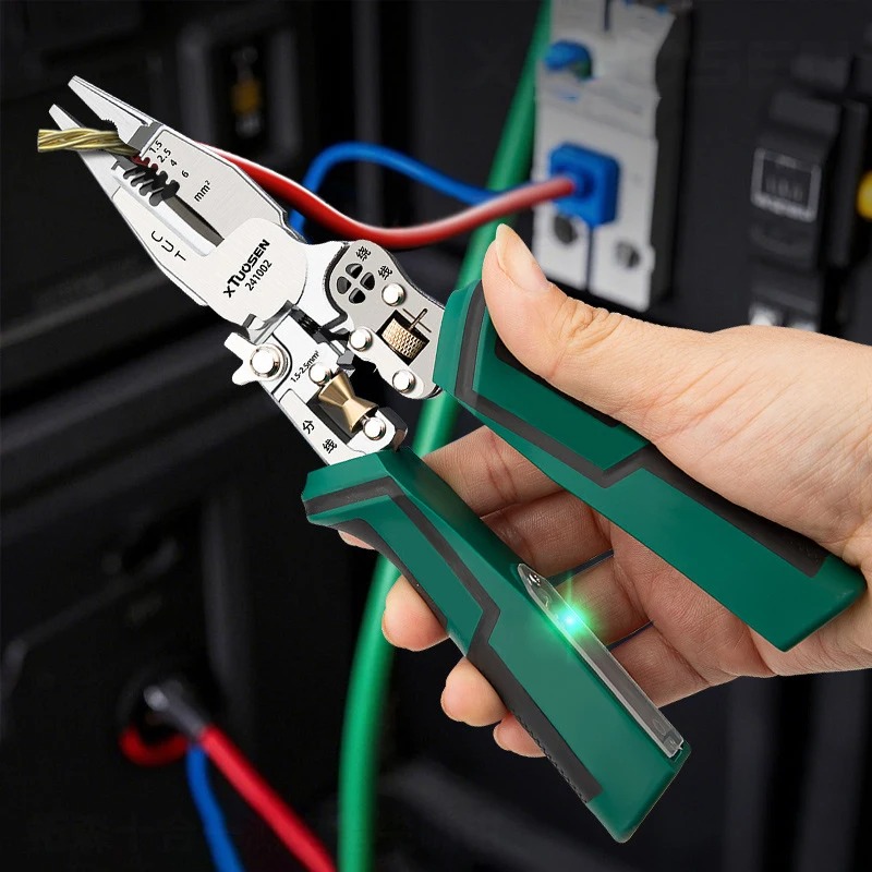 10 in 1 多機能ワイヤーストリッパーペンチ、電圧テスタ - Automatic Wire Stripper Cutter のレビューと価格