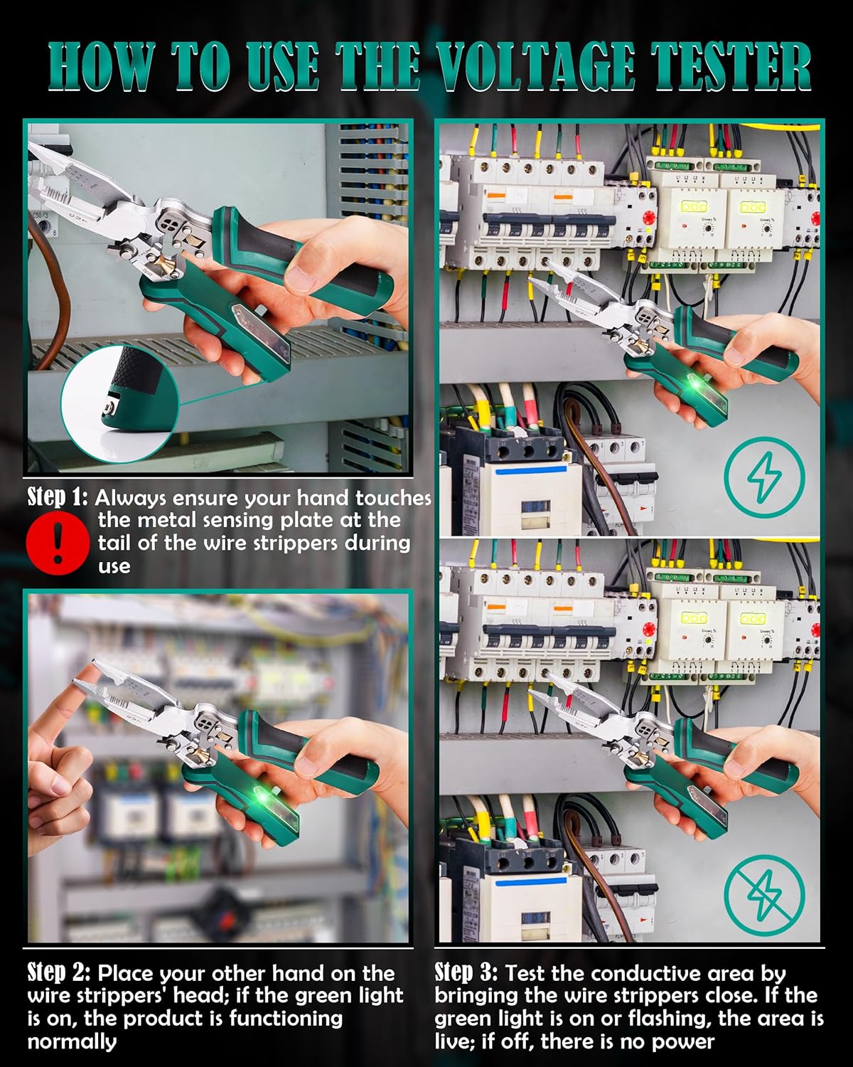 10 in 1 多機能ワイヤーストリッパーペンチ、電圧テスタ - Automatic Wire Stripper Cutter のレビューと価格
