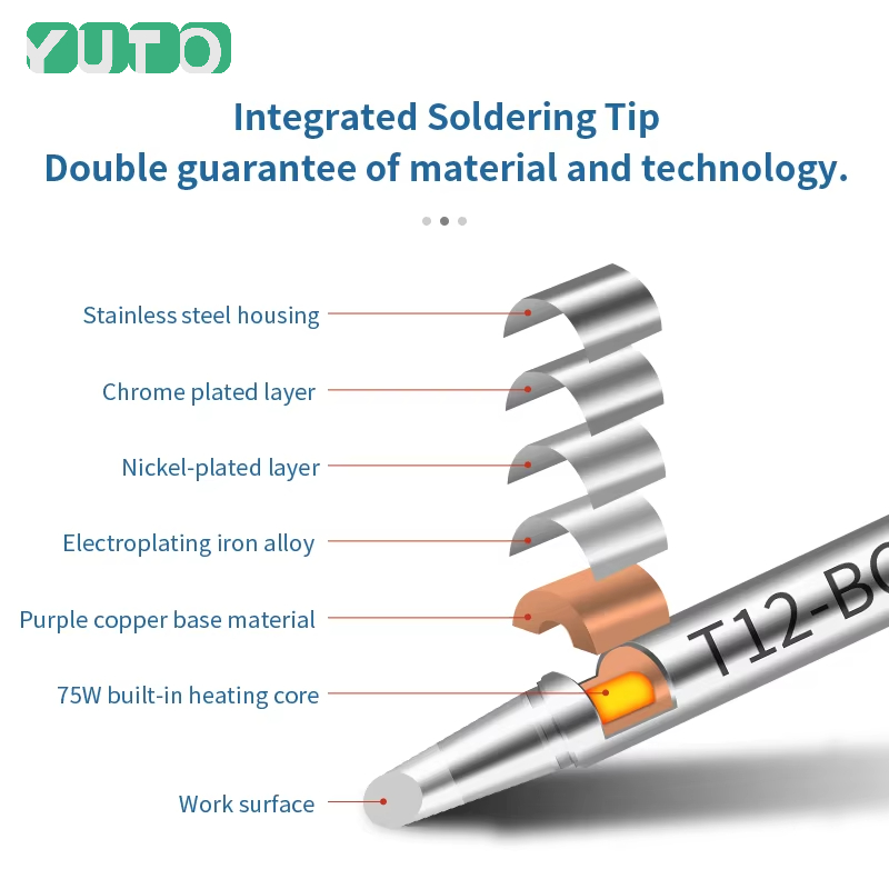 10 個 T12 セットはんだごてチップ各種モデル T12- - Digital Soldering Station T12 のレビューと価格