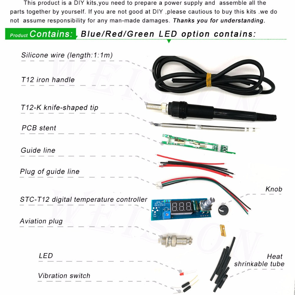 STC-T12 はんだごて DIY キット/ユニットデジタル - Digital Soldering Station T12 のレビューと価格