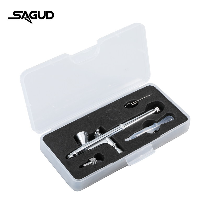 SAGUD エアブラシモデル SD-135 0.2 ミリメー - Airbrush Kit With Mini Compressor のレビューと価格