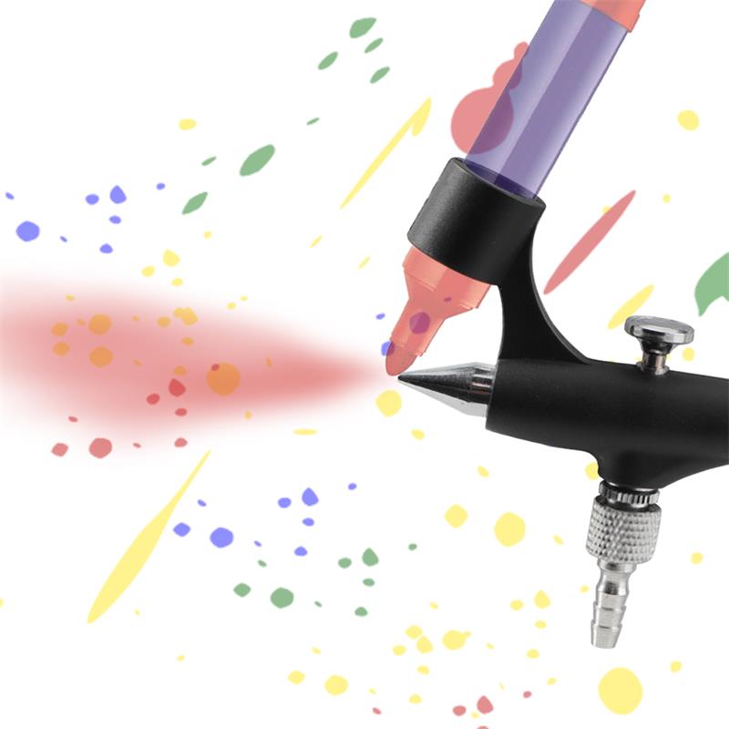 小型エアブラシ軽量マーカーペンポータブルミニサイズスプレーガ - Airbrush Kit With Mini Compressor のレビューと価格