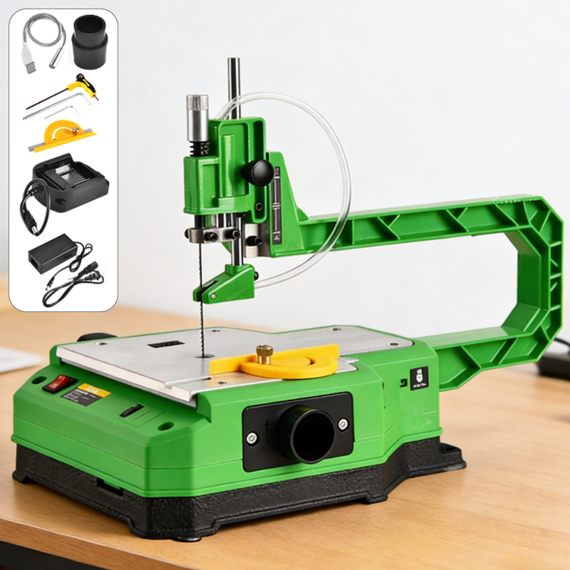 電動卓上曲線鋸 プラグイン/バッテリー式 多機能ジグソー 小 - Mini Table Saw For Woodworking のレビューと価格