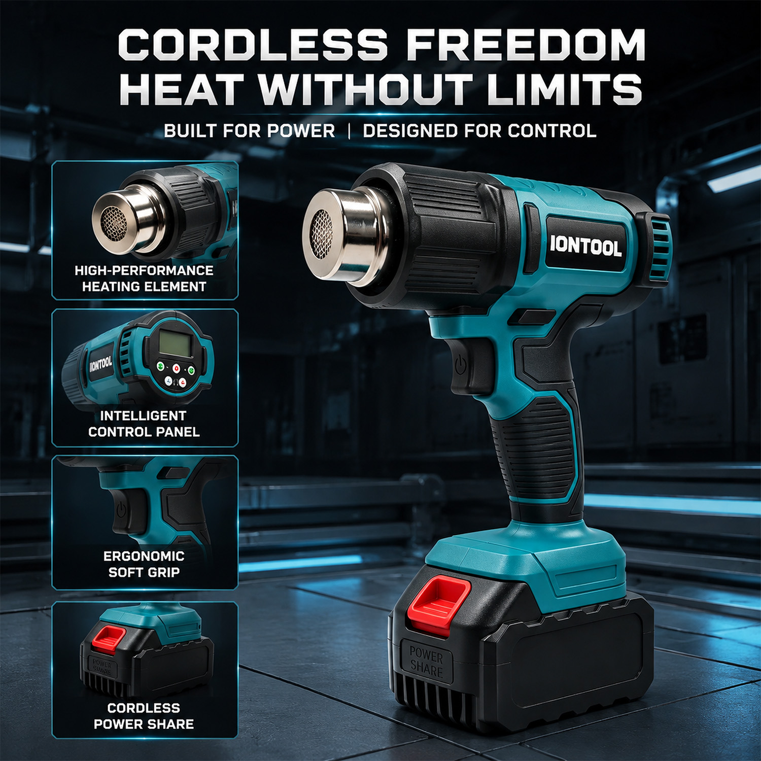 IONTOOL 550 ℃   250/500LPMコードレ - Cordless Heat Gun For Shrink Tubing のレビューと価格