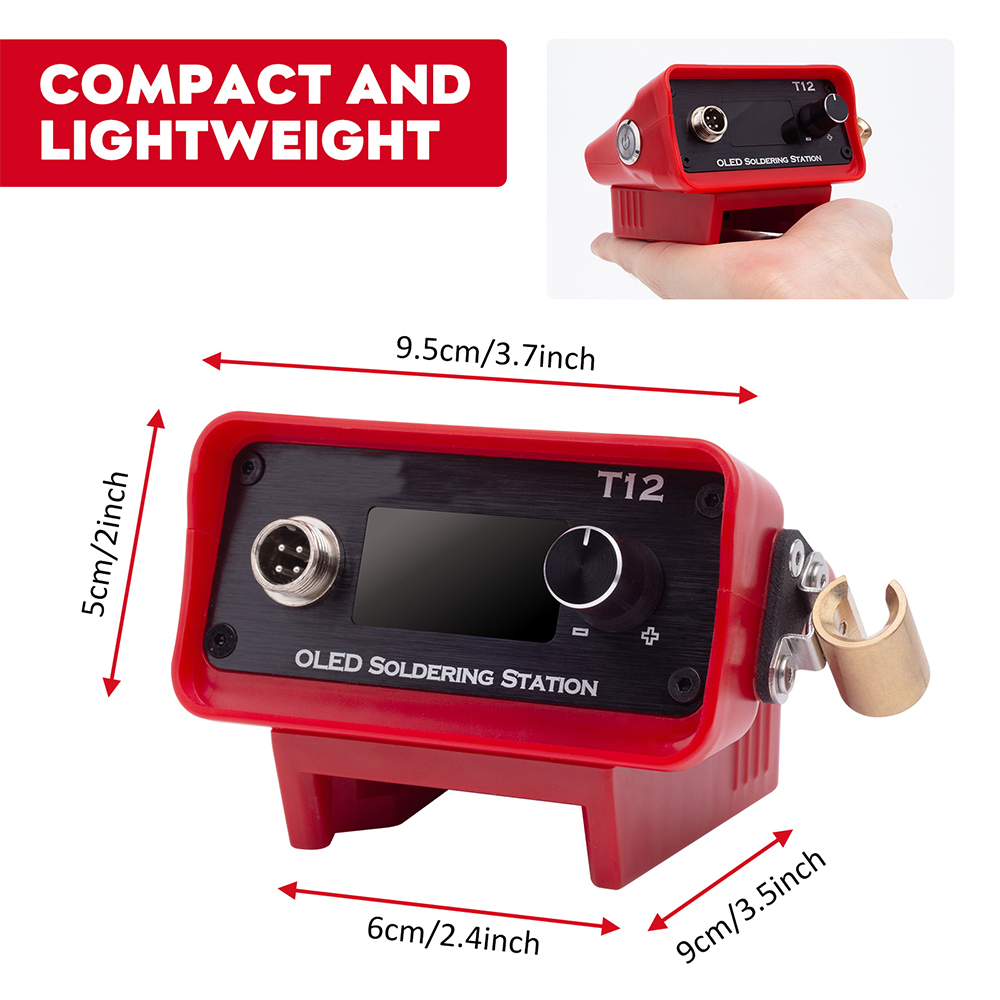 ミルウォーキー用の調整可能なはんだ付けステーション,oled - Digital Soldering Station T12 のレビューと価格