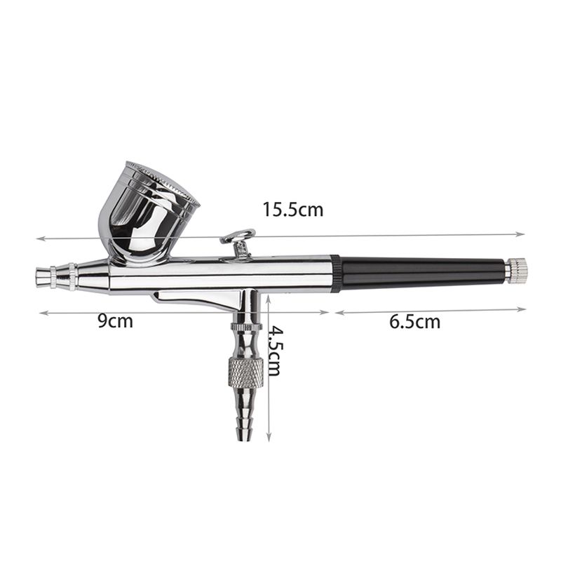 重力デュアルアクションミニエアブラシペイントネイルスプレーガ - Airbrush Kit With Mini Compressor のレビューと価格