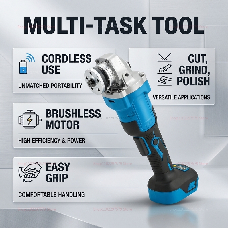 コードレスブラシレスアングルグラインダー 18Vバッテリー対 - Brushless Angle Grinder Battery Powered のレビューと価格