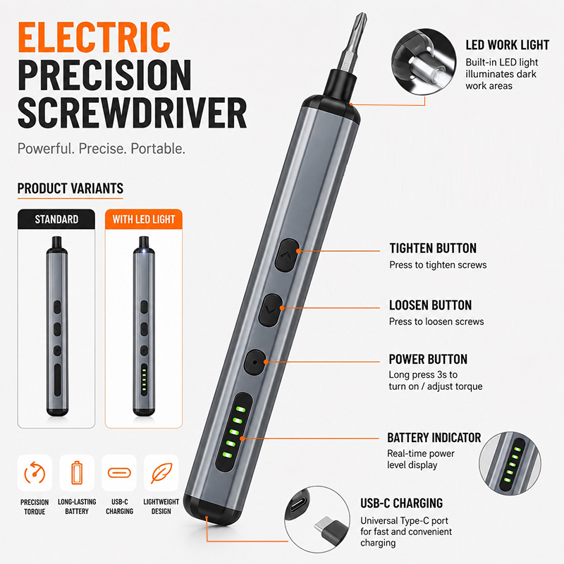 68 in 1精密電動ドライバーセット、64ビット、LEDラ - Electric Screwdriver Rechargeable Usb のレビューと価格
