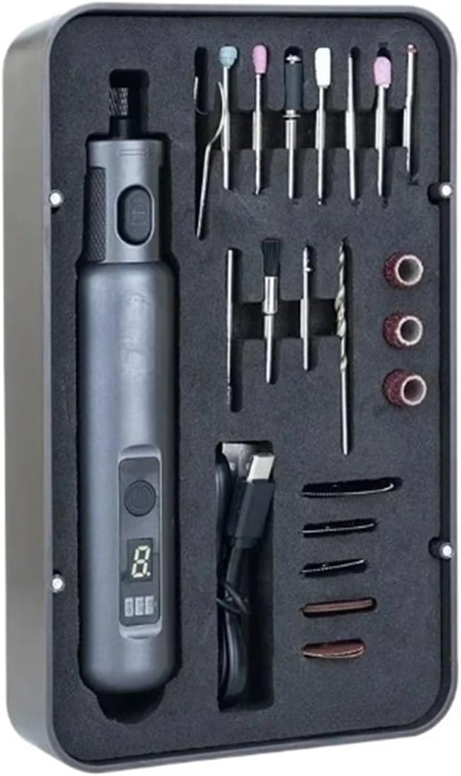 コードレスロータリーツールキット 多機能、6段階速度調整、長 - Cordless Rotary Tool Kit Accessories のレビューと価格