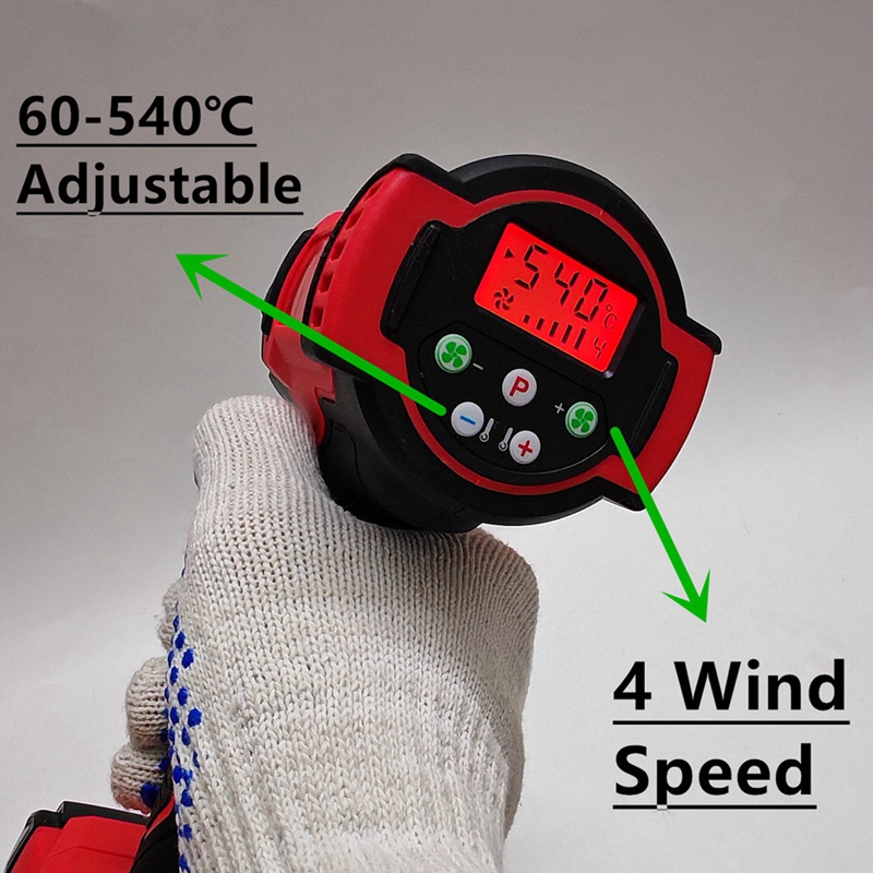 18Vバッテリー用 ホットエア60-540 ℃   3つのノ - Power Tools のレビューと価格