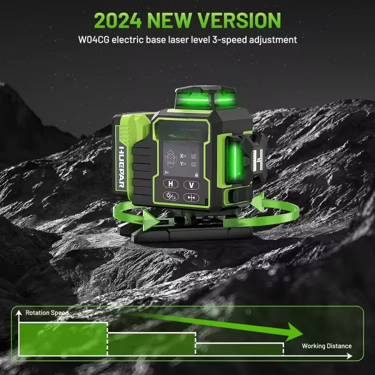 W04CG 4D 16ライン グリーンビーム 自動水平調整  - Laser Level 16 Lines 4D Green のレビューと価格
