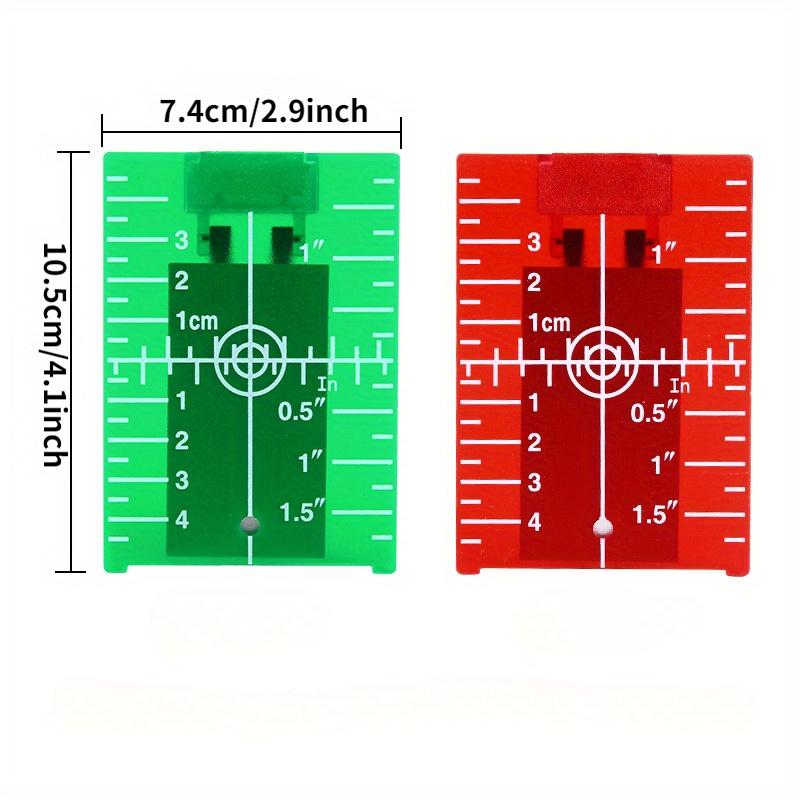 1 個インチセンチメートルレーザーターゲットカードプレートグ - Laser Level 16 Lines 4D Green のレビューと価格