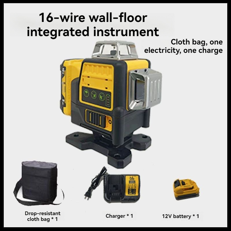4Dレーザーレベル、16ライングリーンライト、高精度、強力な - Laser Level 16 Lines 4D Green のレビューと価格